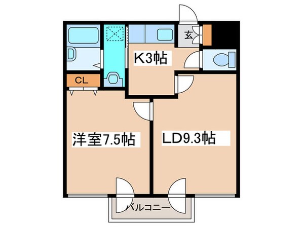 藤井ビル北２３条Ⅱの物件間取画像